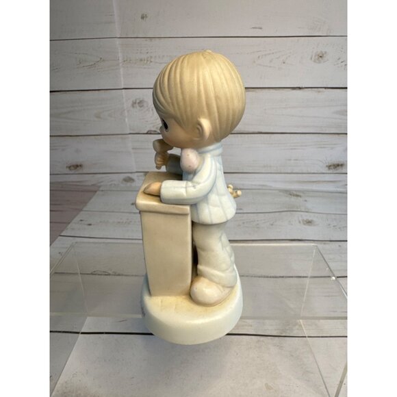 Precious Moments 1983 Collectors Club Let Us Call This Club To Order E-0303 Figu - Picture 10 of 11